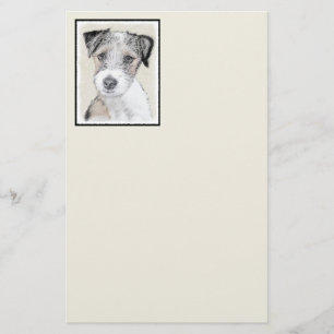 Papelaria Russell Terrier Rough Painting - Arte Original de