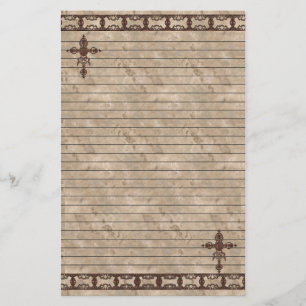 Papelaria Rust Cross Papel de carta
