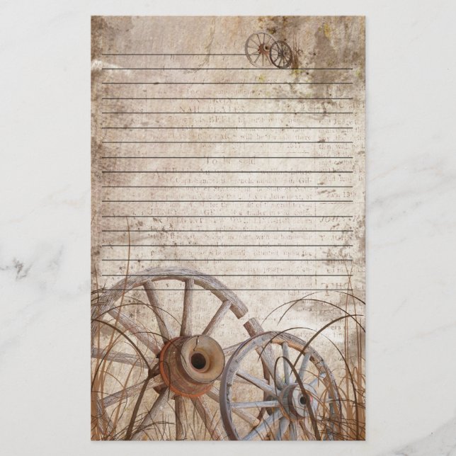 Papelaria Rustic country stationery (Frente)