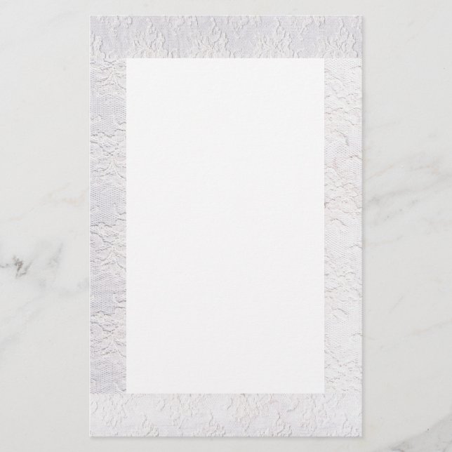 Papelaria Salvar Data/Lace Branco (Frente)