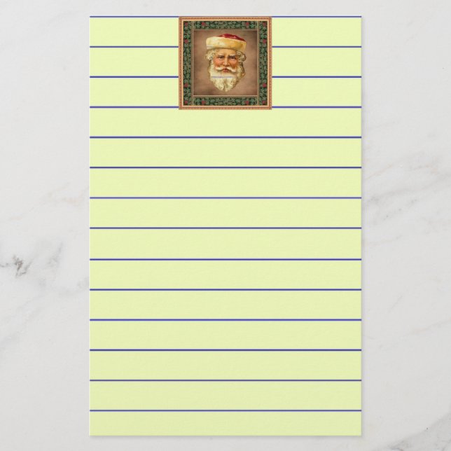 Papelaria Santa Claus Vintage (Frente)