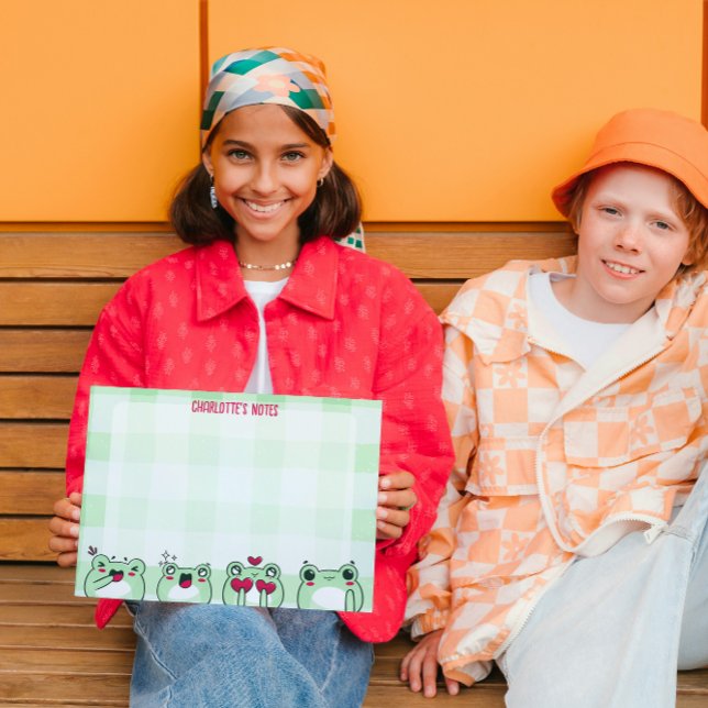 Papelaria Sapo de Cartoon de Manga Personalizável para Crian (Criador carregado)