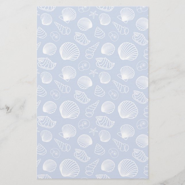 Papelaria Sassy Seashell Pattern (Frente)