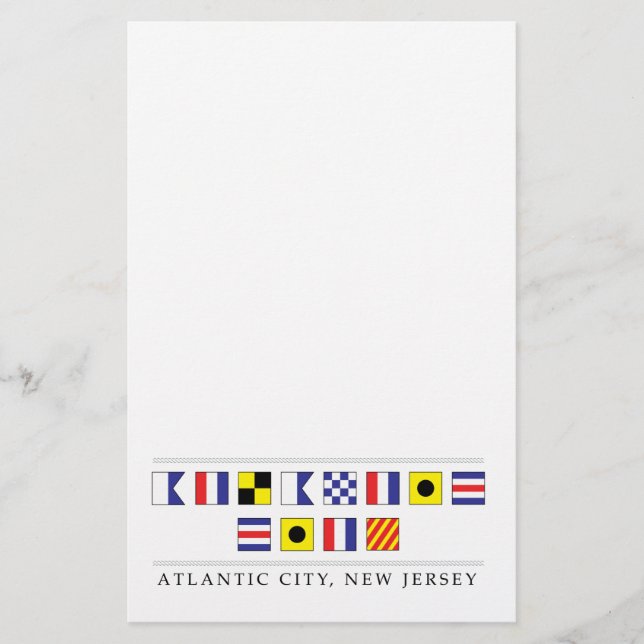 Papelaria Saudações da Cidade do Atlântico (Frente)