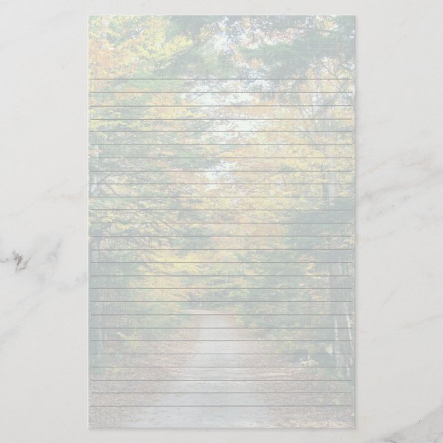 Papelaria Sazonal das Árvores de Queda (Frente)