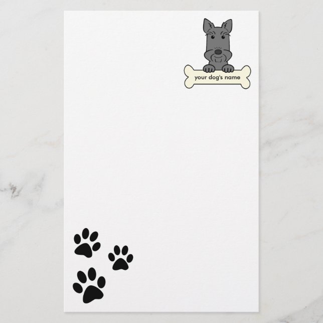 Papelaria Scottish personalizado Terrier (Frente)