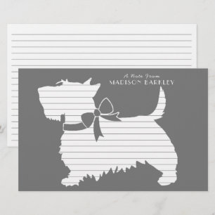Papelaria Scottish Terrier Scotty Dog Puppy Scottie Statione