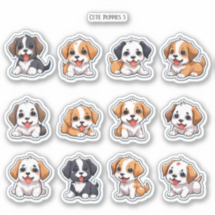 Papelaria Scrapbook Adesivos Cachorrinhos Fofos