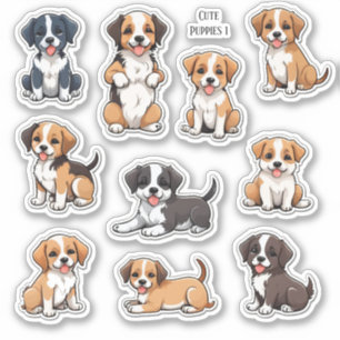 Papelaria Scrapbook Adesivos Cachorrinhos Fofos