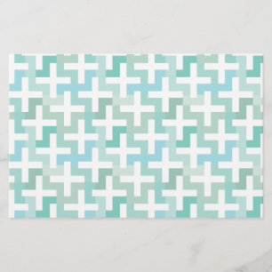 Papelaria Seafoam Green Geométrico