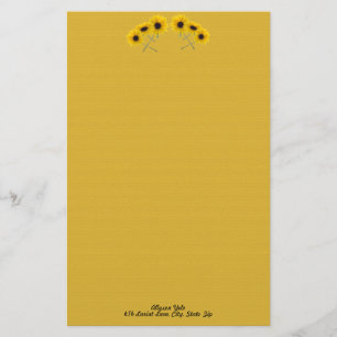 Papelaria Seis Sunflower Heoral Arch Personalizado 