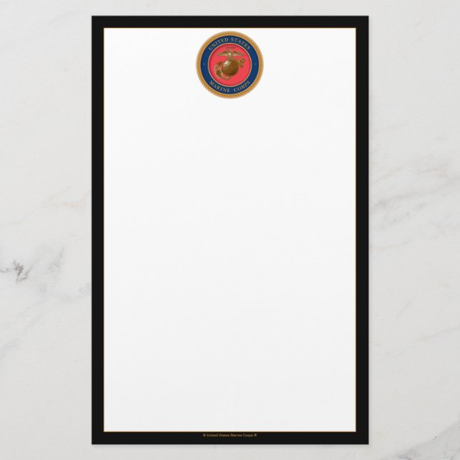 Papelaria Selo do Corpo de Fuzileiros (Frente)