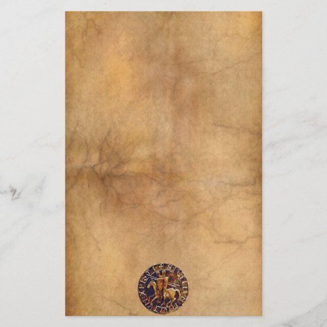 Papelaria Selo Medieval dos Cavaleiros Templários (Frente)