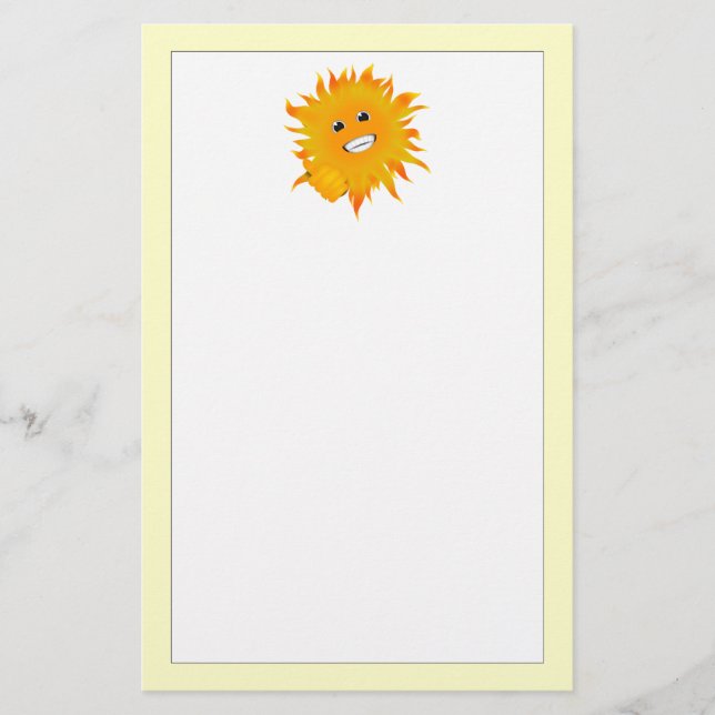 Papelaria Senhor Sol Feliz - Polegar para Cima (Frente)