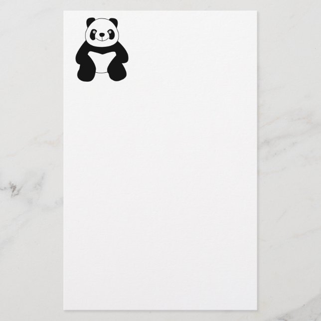 Papelaria Sentado panda (Frente)