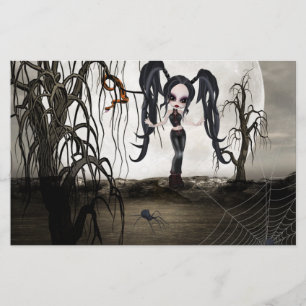 Papelaria Sepia Gótico Girl