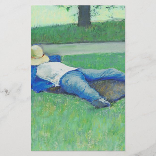 Papelaria Siesta (por Gustave Caillebotte) (Frente)