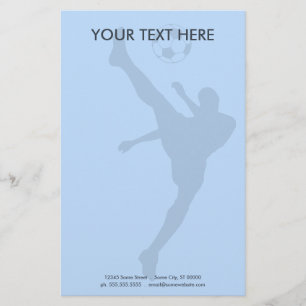 Papelaria silhueta de futebol