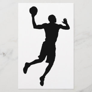 Papelaria Silhueta de jogador de basquete Pop Art
