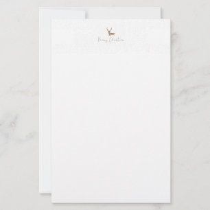 Papelaria Silhueta de rena em arte linear da SlipperyJoe min
