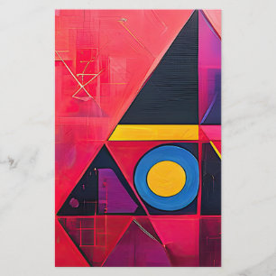 Papelaria Símbolos Geométricos Abstrato nº 04.