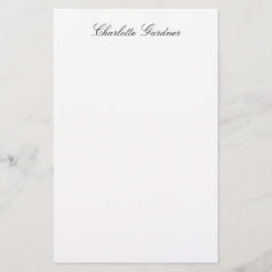 Papelaria Simples criativo elegante único moderno branco