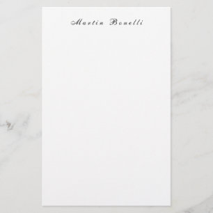 Papelaria Simples Escrito à Mão Preto Branco Caligrafia Mode