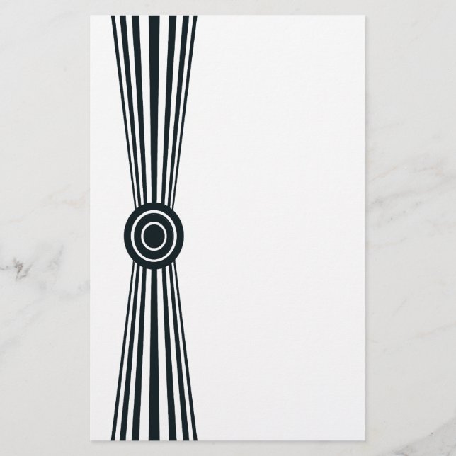 Papelaria Simplesmente preto e branco (Frente)