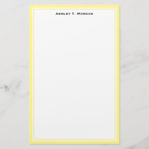 Papelaria Simplicity DIY Frame White Personalizado Lt Amarel