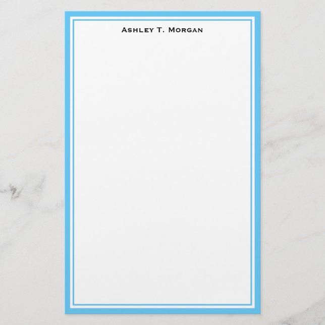 Papelaria Simplicity DIY Frame White Personated Sky Blue (Frente)