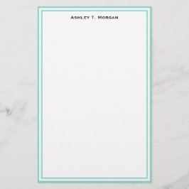 Papelaria Simplicity Robin Egg White - Papel Personalizado