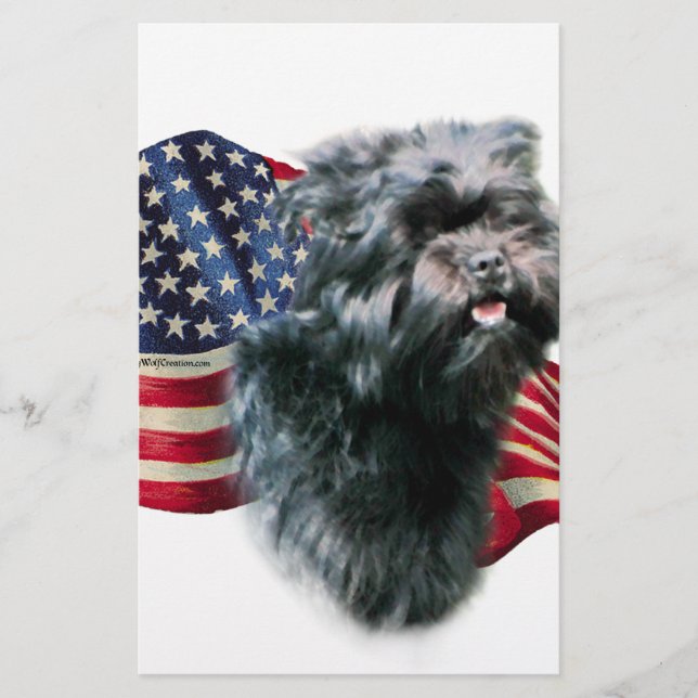 Papelaria Sinalizador Affenpincher (Frente)