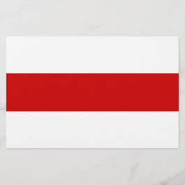 Papelaria Sinalizador da Bielorrússia (Vermelho e Branco)