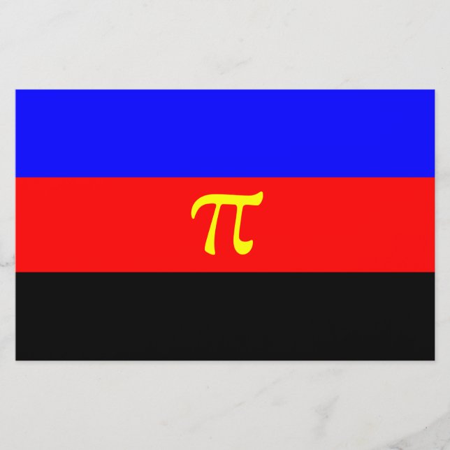 Papelaria Sinalizador do Orgulho Polimário (Frente)