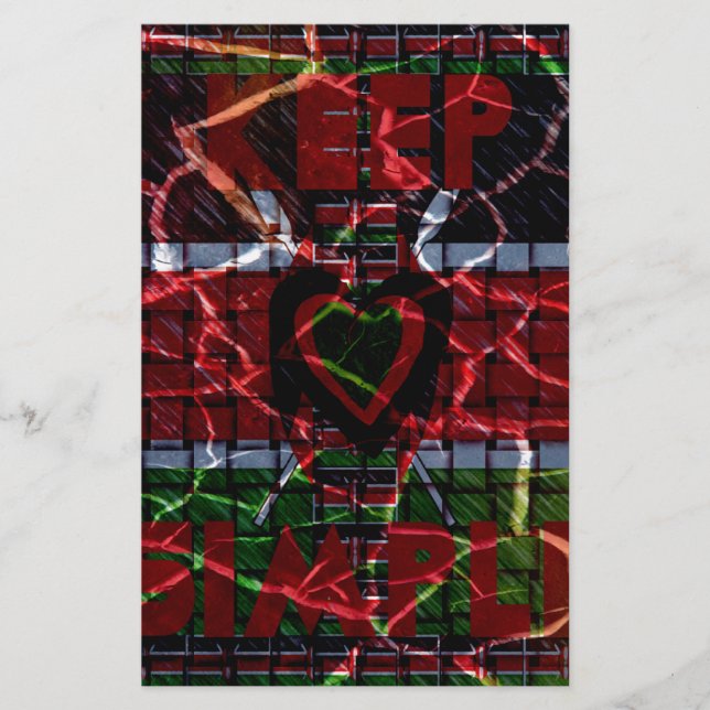 Papelaria Sinalizador rachado: Mantenha Simples - Resiliênci (Frente)