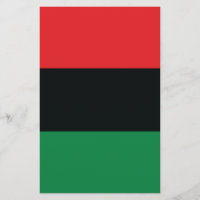 Sinalizador vermelho, preto e verde