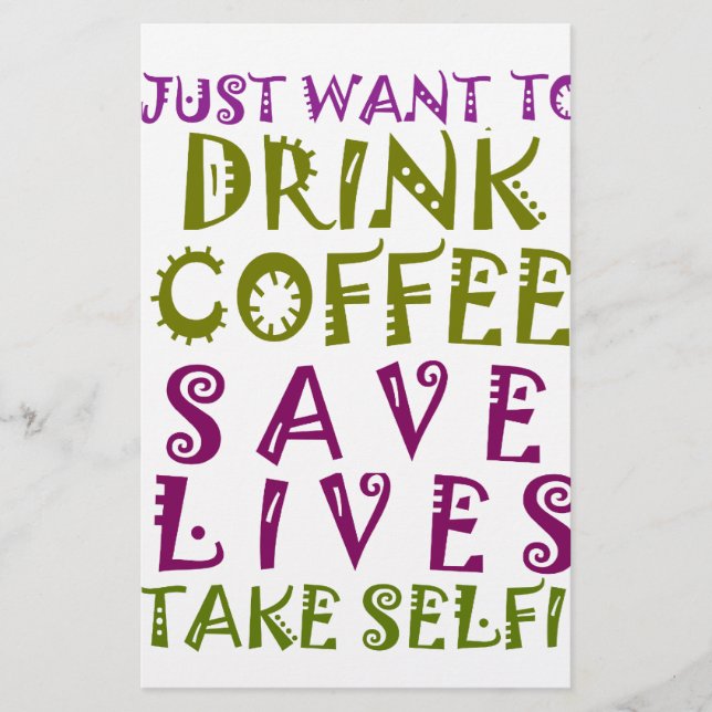 Papelaria Sip, Snap Repetir Buscando Cafeína Selifa design (Frente)