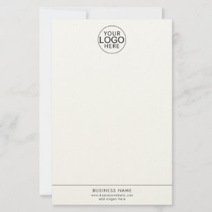 Papelaria Site de Logotipo de Negócios Simples Personalizado
