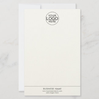Papelaria Site de Logotipo de Negócios Simples Personalizado