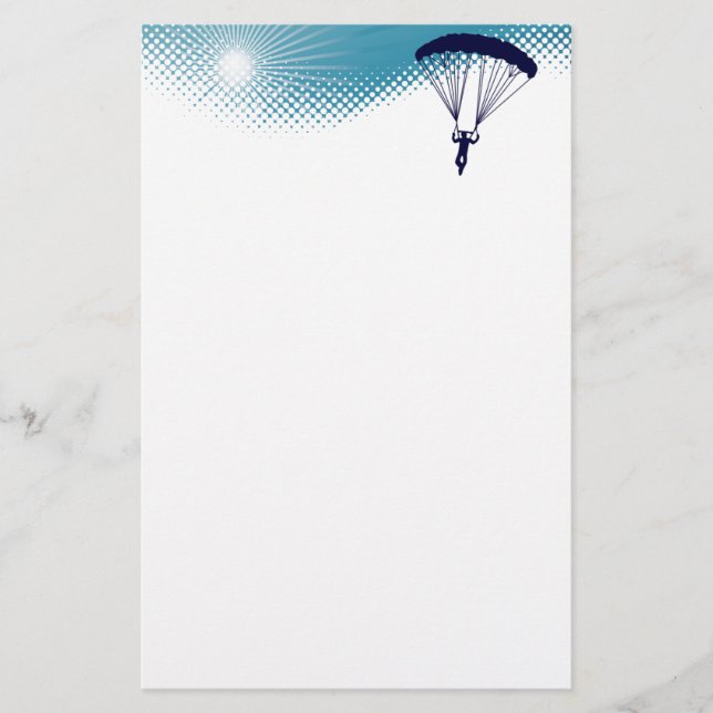 Papelaria skydiving muito ao alto (Frente)