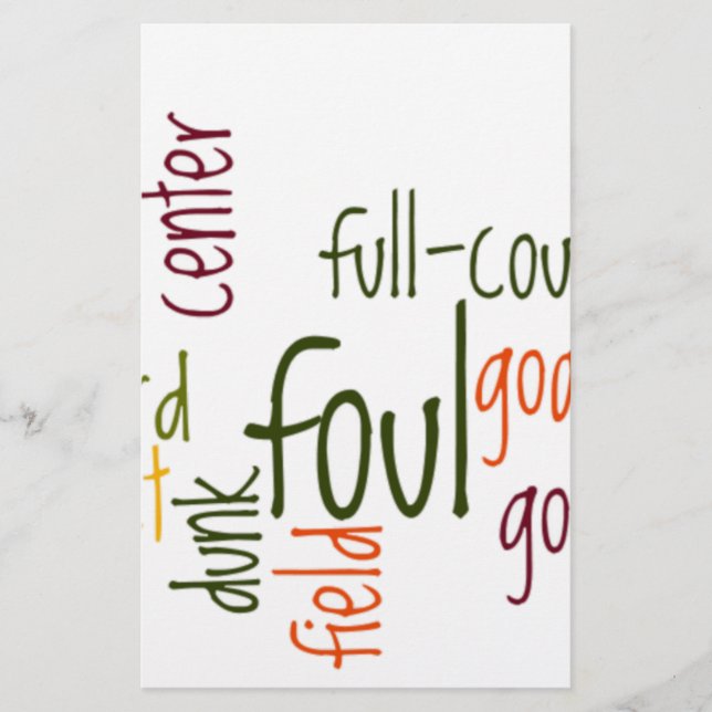 Papelaria Slam Dunk Dreams: Basquete - Jogo dos Campeões (Frente)