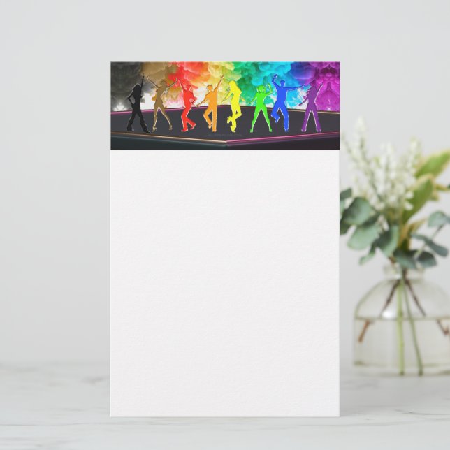 Papelaria SlipperyJoe's Dancing Pride Shadows gay presentes  (Em pé/Frente)