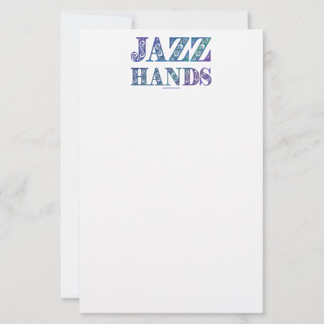 Papelaria SlipperyJoe's musical da Broadway Jazz Hands queer (Frente)