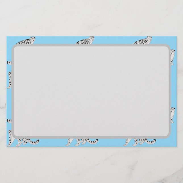 Papelaria Snow Leopards (Frente)