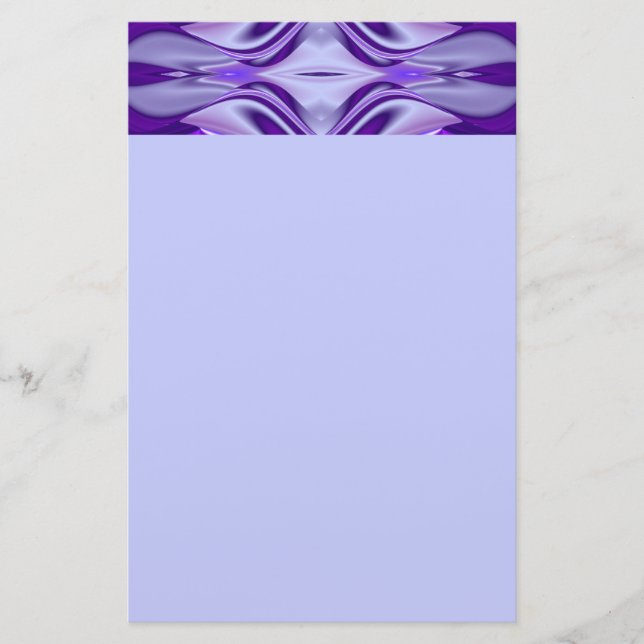 Papelaria Sonhos de Arco-Íris de Flor Roxo (Frente)
