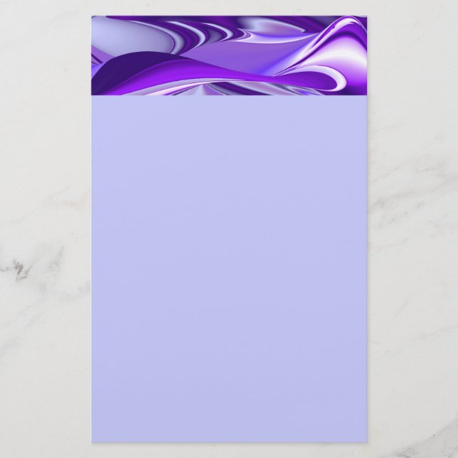 Papelaria Sonhos de Arco-Íris de Flor Roxo (Frente)