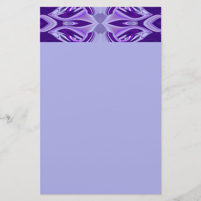 Papelaria Sonhos de Arco-Íris de Flor Roxo (Frente)