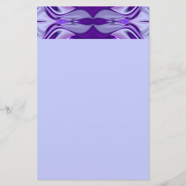 Papelaria Sonhos de Arco-Íris de Flor Roxo (Frente)
