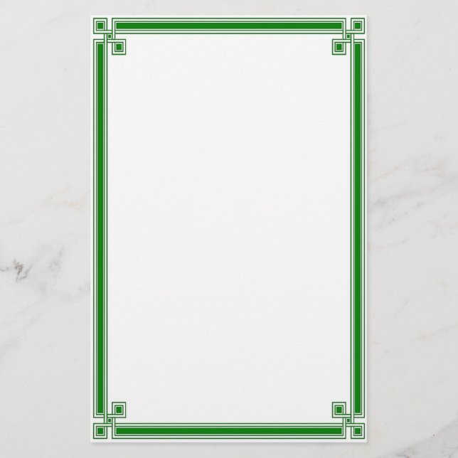 Papelaria Sorte O o papel de carta irlandês (Frente)