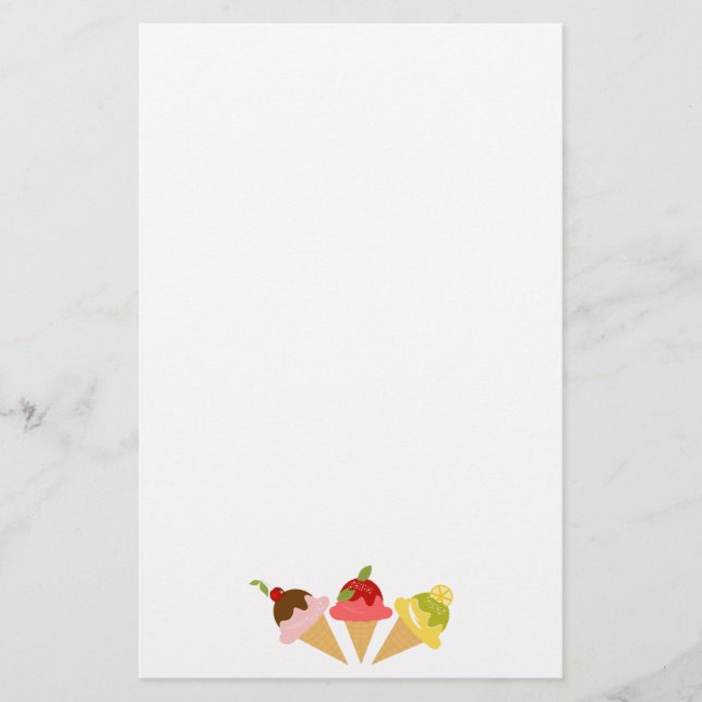 Papelaria Sorvete delicioso (Frente)